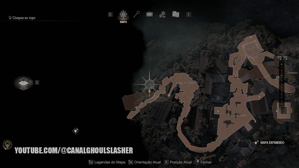 Destrua os Medalhões Azuis 6 - Medalhão 4 - Mapa